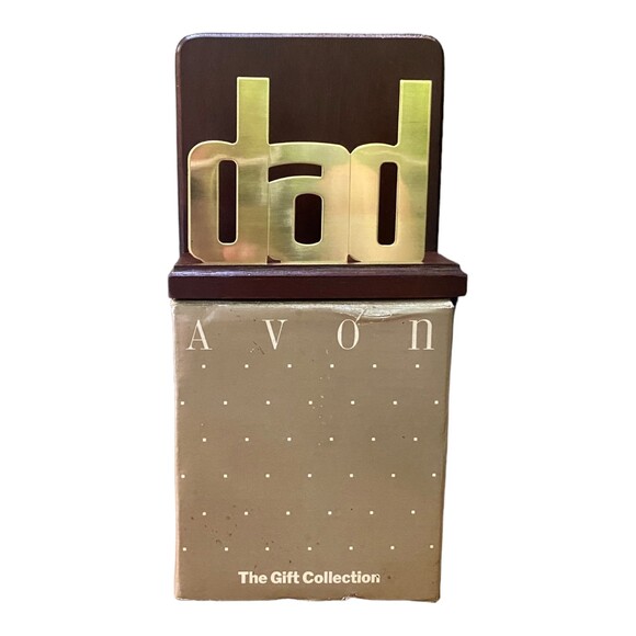 Vtg 80s Avon The Gift Collection "DAD" Letter Holder - Picture 1 of 9